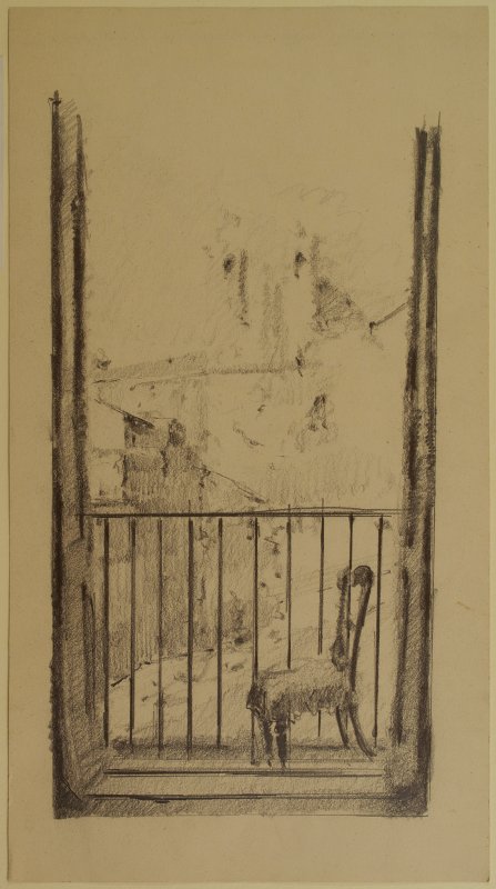 1941 ca. -Trinità dei Monti da Palazzo Torlonia (studio)